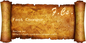 Fest Csongor névjegykártya